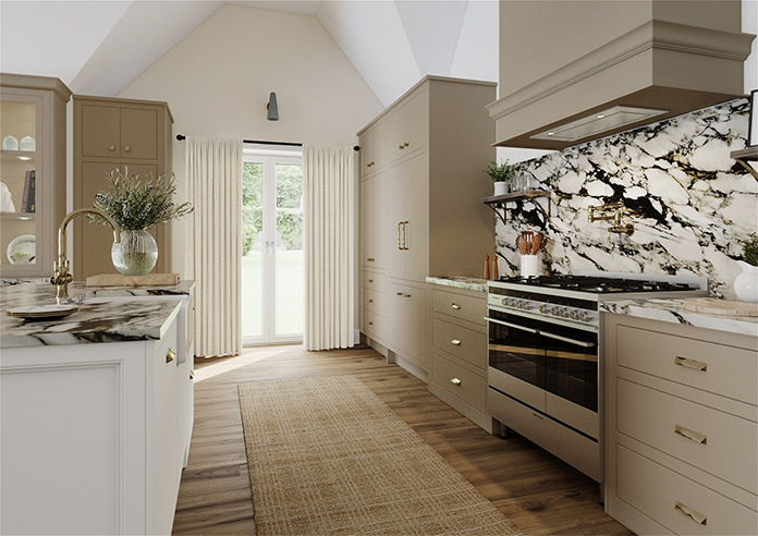 Rolling Hills Velvet, Natural - Made to Measure Curtains - Image 7